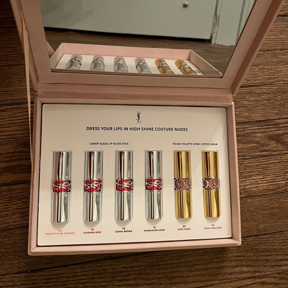 Yves Saint Laurent Beauté Gloss Stick + Lipstick Balm Set of 6